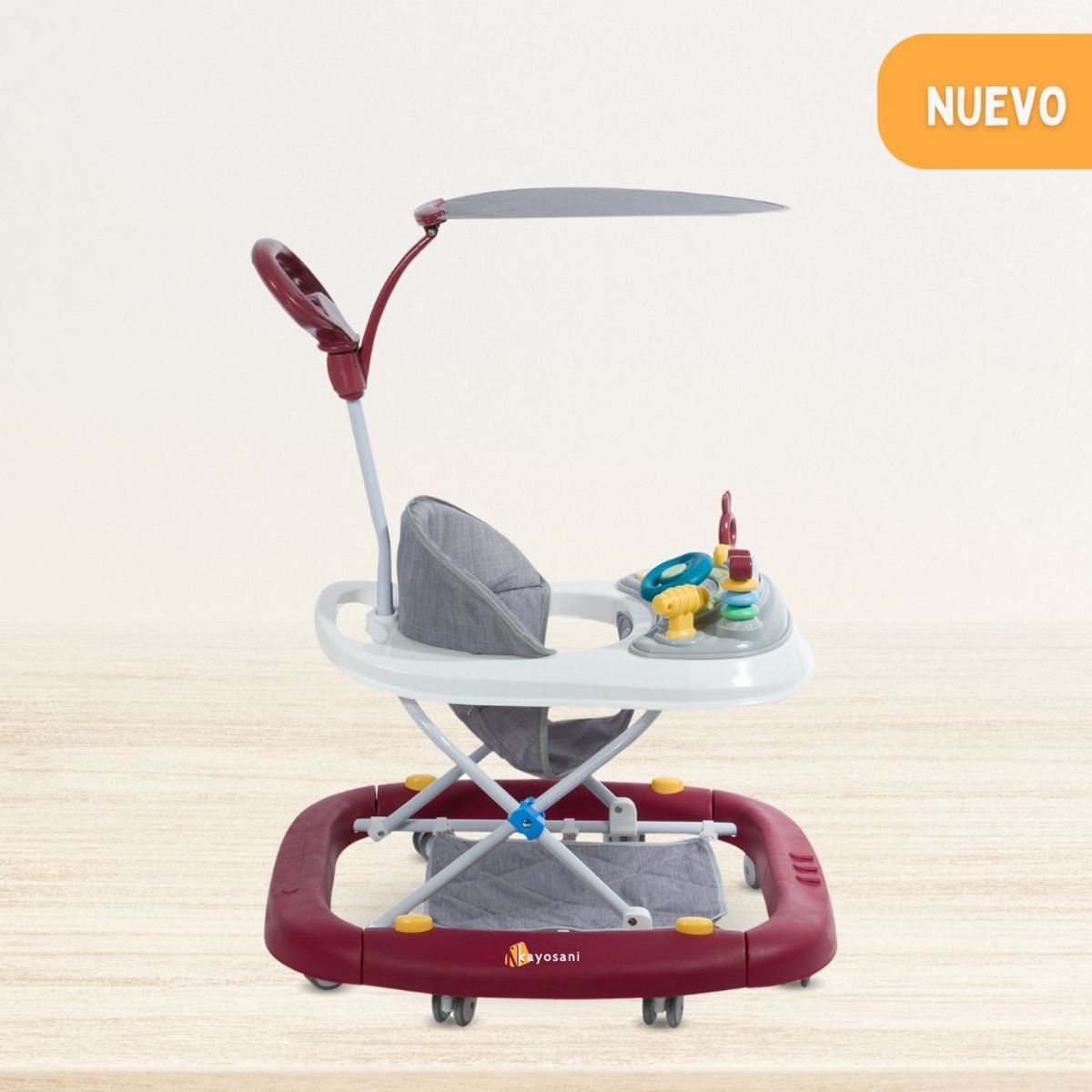 EBABY - Andador Mecedora 4 en 1 para Bebés «LUA» Red