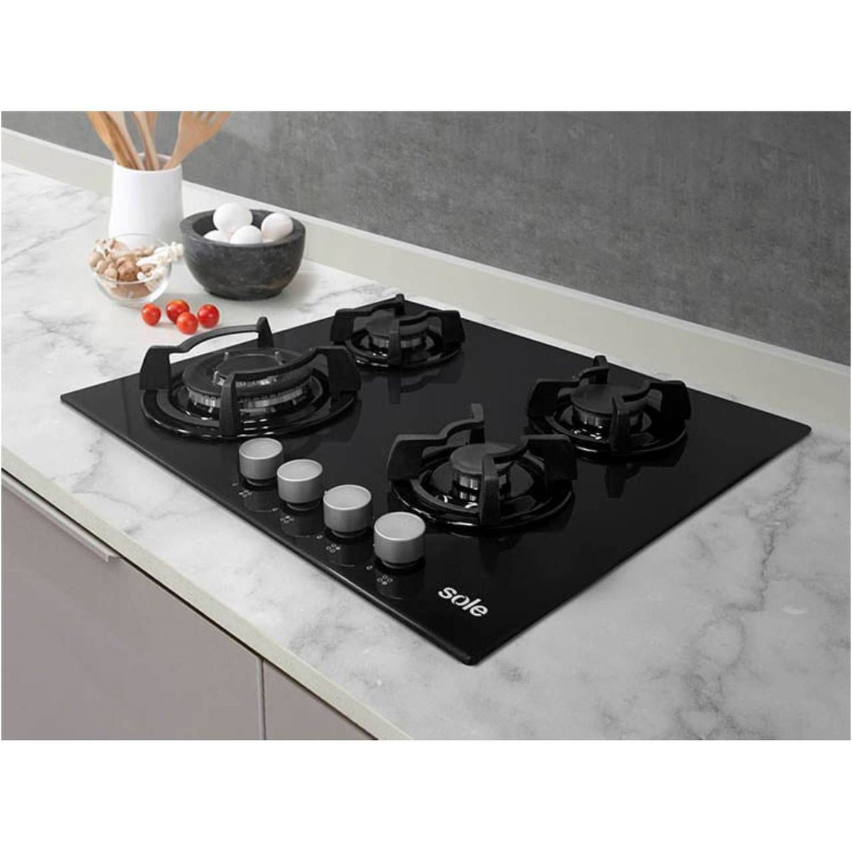 SOLE - Cocina SOLE FACIL DE LIMPIAR Solco034 4 Quemadores