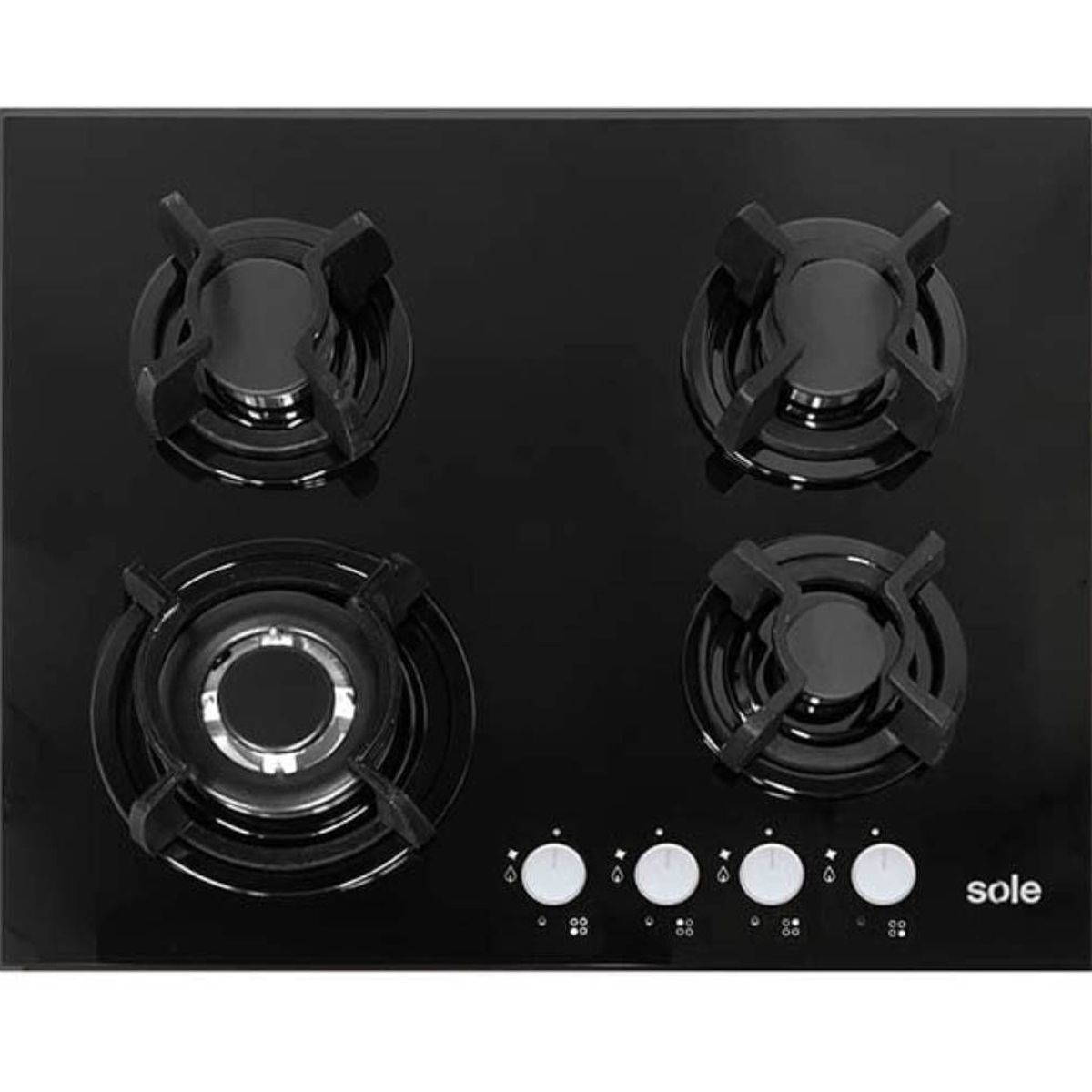 SOLE - Cocina SOLE FACIL DE LIMPIAR Solco034 4 Quemadores