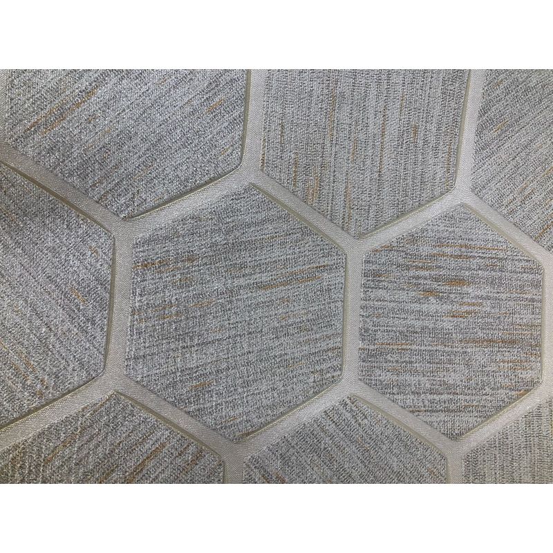GENERICO - PAPEL TAPIZ HEXAGONO 0.53 X 10 M PARA PARED