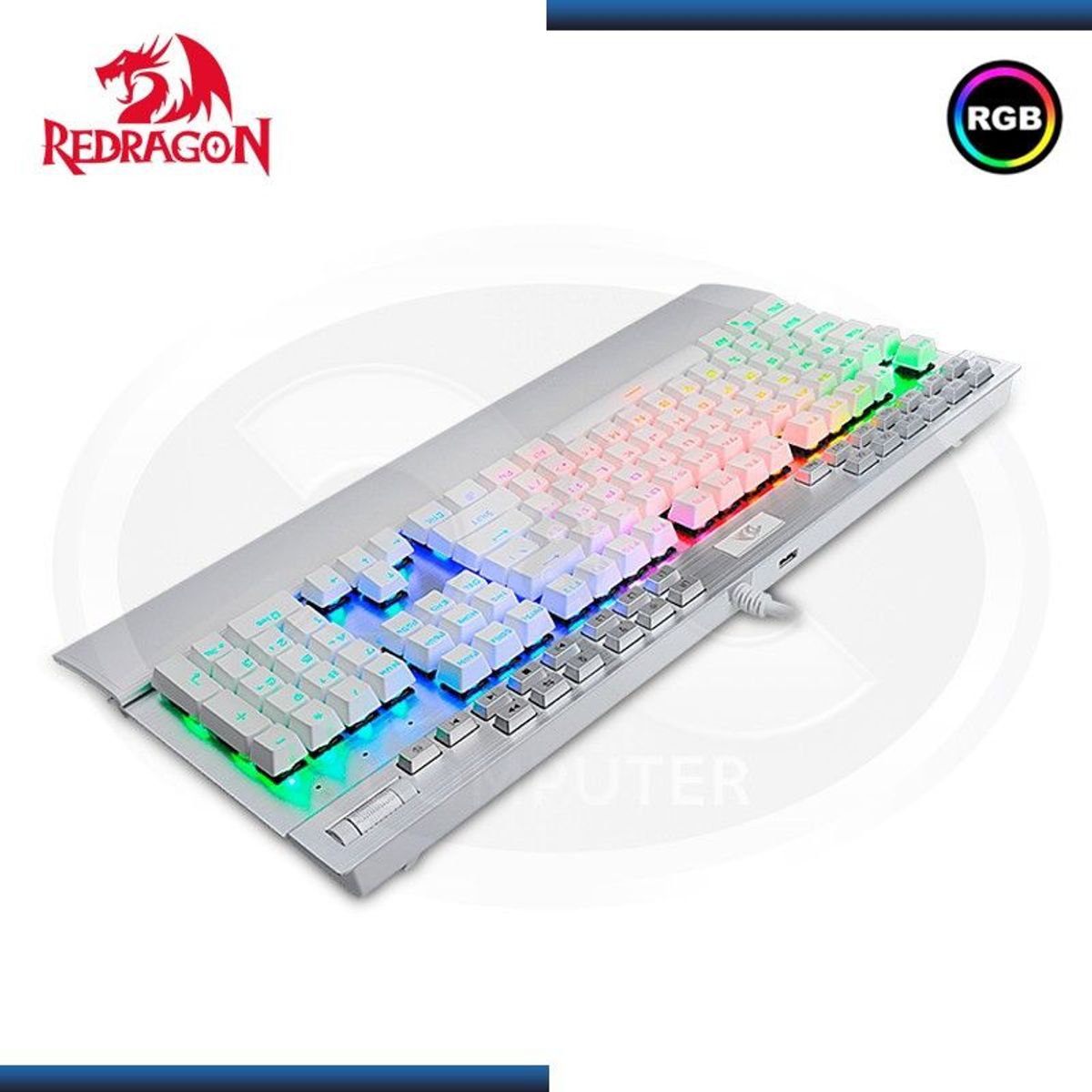 REDRAGON - teclado redragon yama k550 blanco español