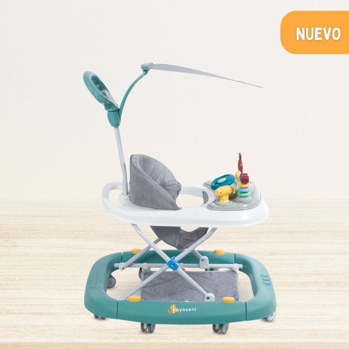 EBABY - Andador Mecedora 4 en 1 para Bebés «LUA» Green