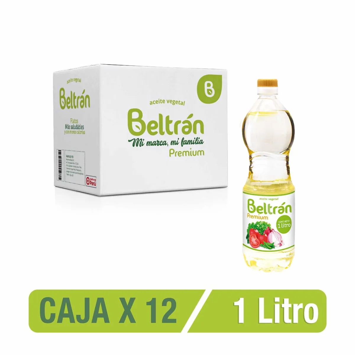 BELTRAN - Aceite De Soya Beltran Premium 1 Lt Caja X 12 U.