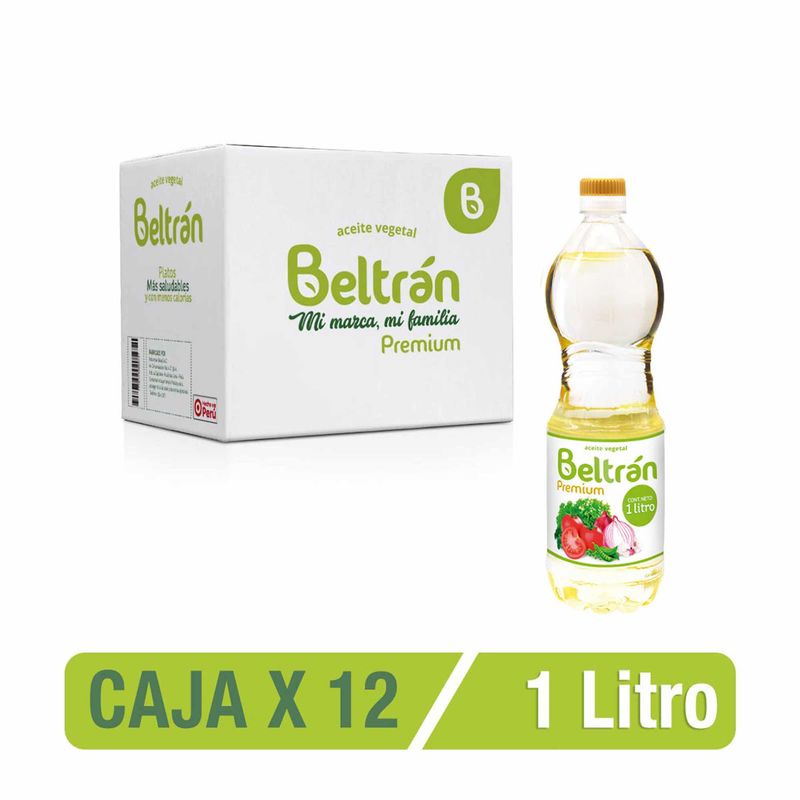 BELTRAN - Aceite De Soya Beltran Premium 1 Lt Caja X 12 U.