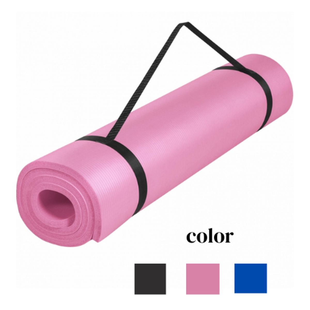 GENERICO - Mat De Yoga Grosor 10mm Rosado