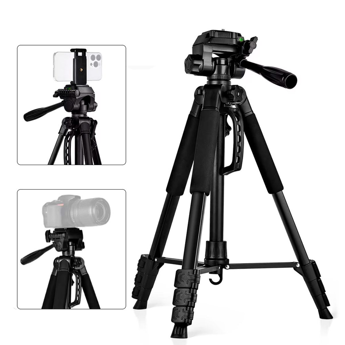 KREED - Trípode Profesional para Cámaras y Celular 1.70 M