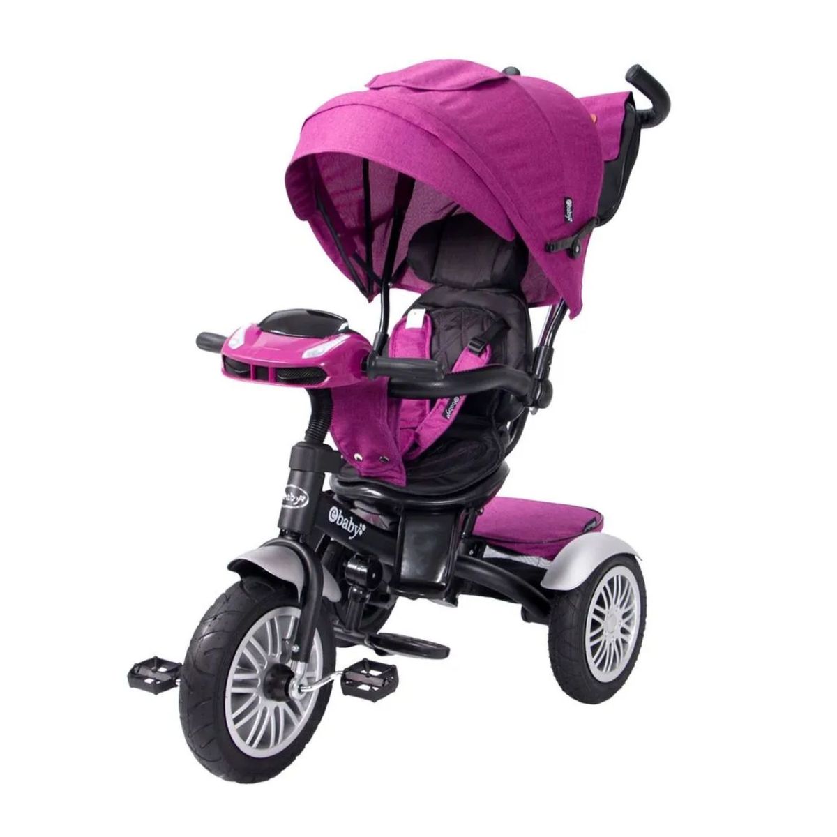 EBABY - Triciclo Ebaby  con Guiador Reclinable Zoe -Morado