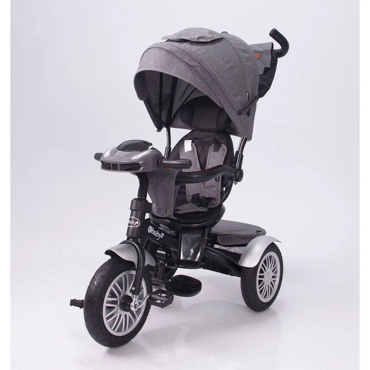EBABY - Triciclo Ebaby  con Guiador Reclinable Zoe -Gris