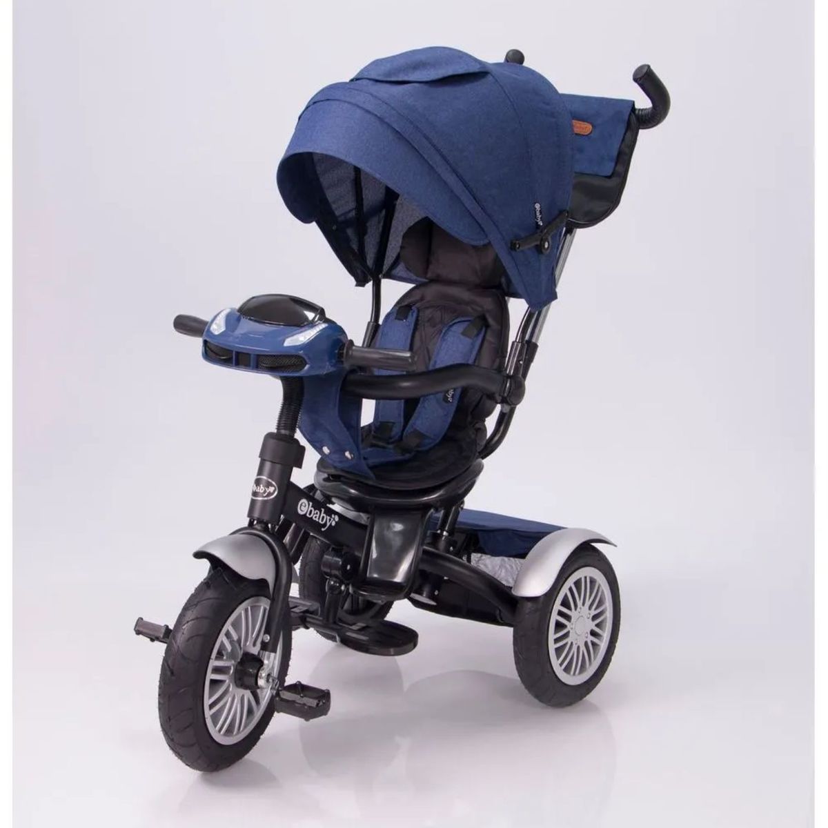 EBABY - Triciclo Ebaby con Guiador Reclinable Zoe -Azul