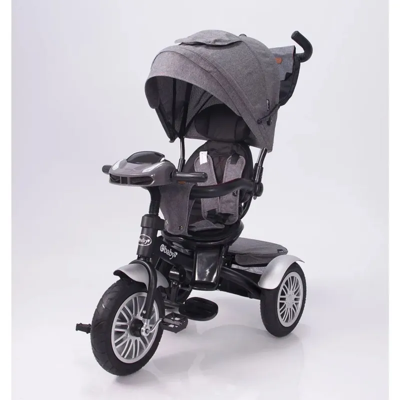EBABY - Triciclo Ebaby con Guiador Reclinable Zoe -Gris
