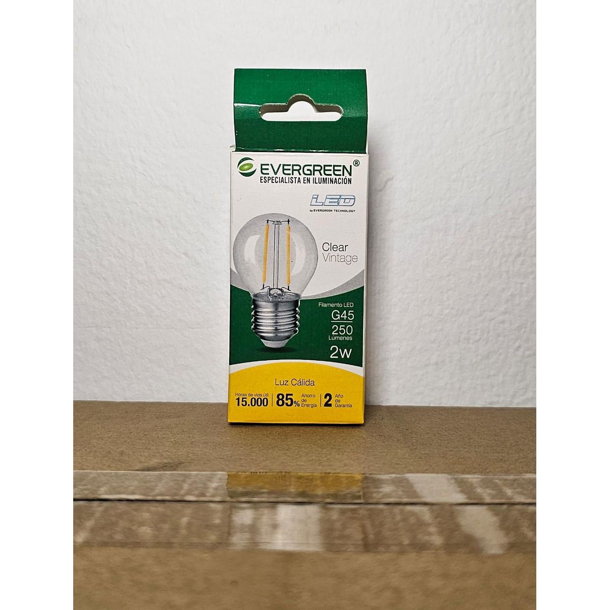 GENERICO - FOCO VINTAGE CLEAR G45 2W LED - EVER GREEN