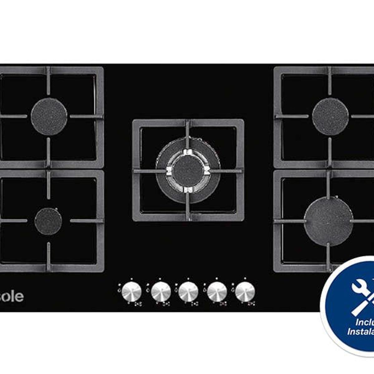 SOLE - Cocina Empotrable Sole SOLCO041 76 cm 5 Hornillas.
