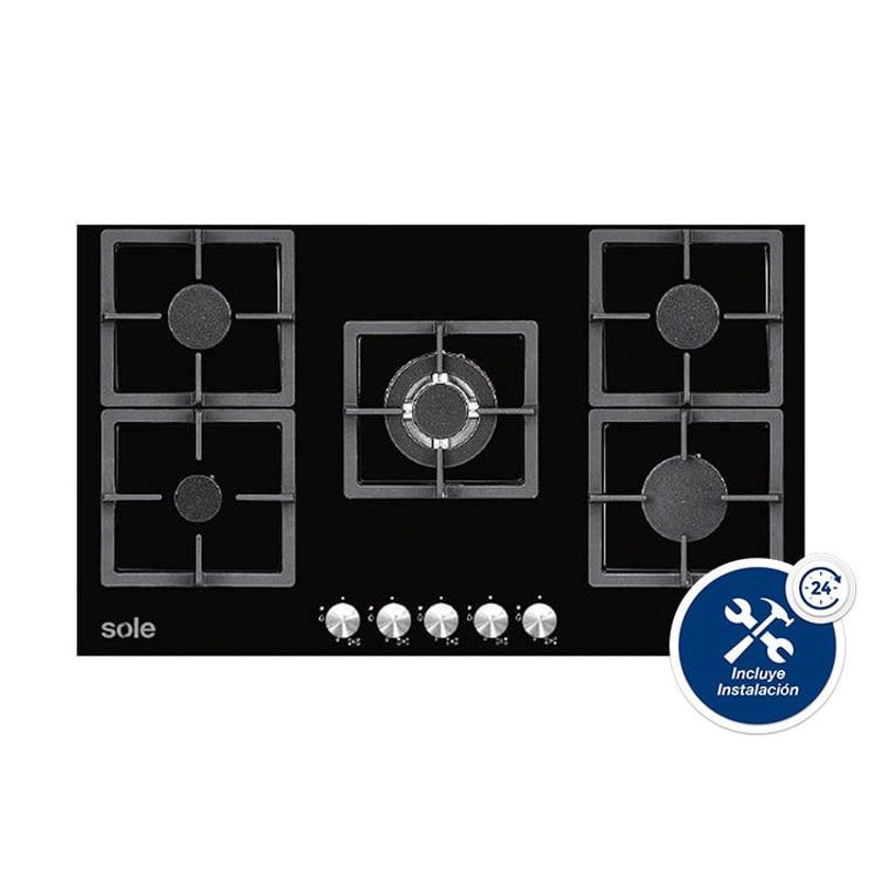 SOLE - Cocina Empotrable Sole SOLCO041 76 cm 5 Hornillas.