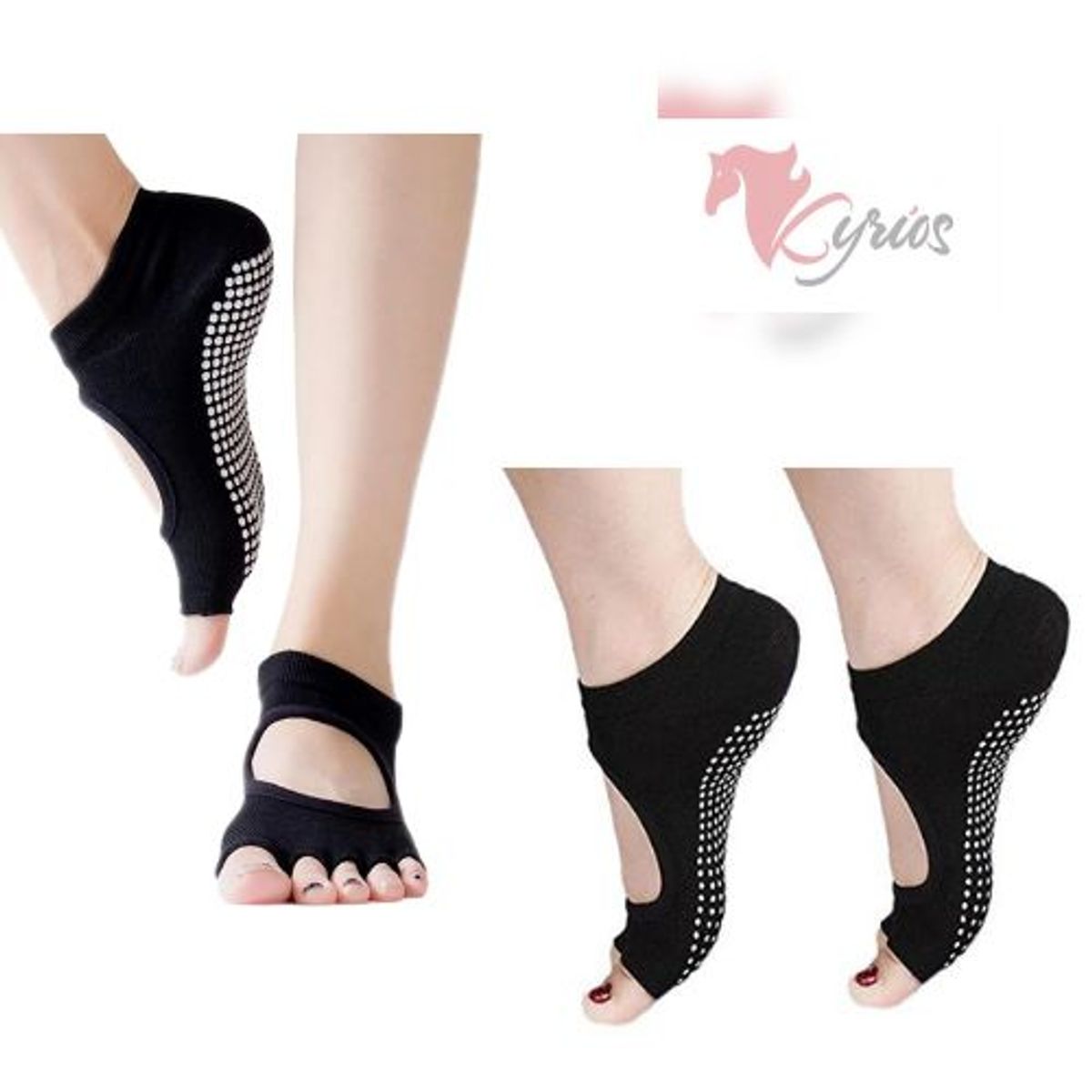 GENERICO - Medias Mitones Antideslizantes De Yoga