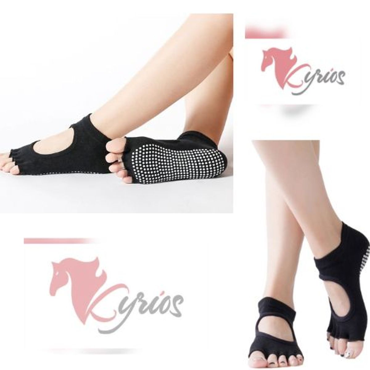 GENERICO - Medias Mitones Antideslizantes De Yoga