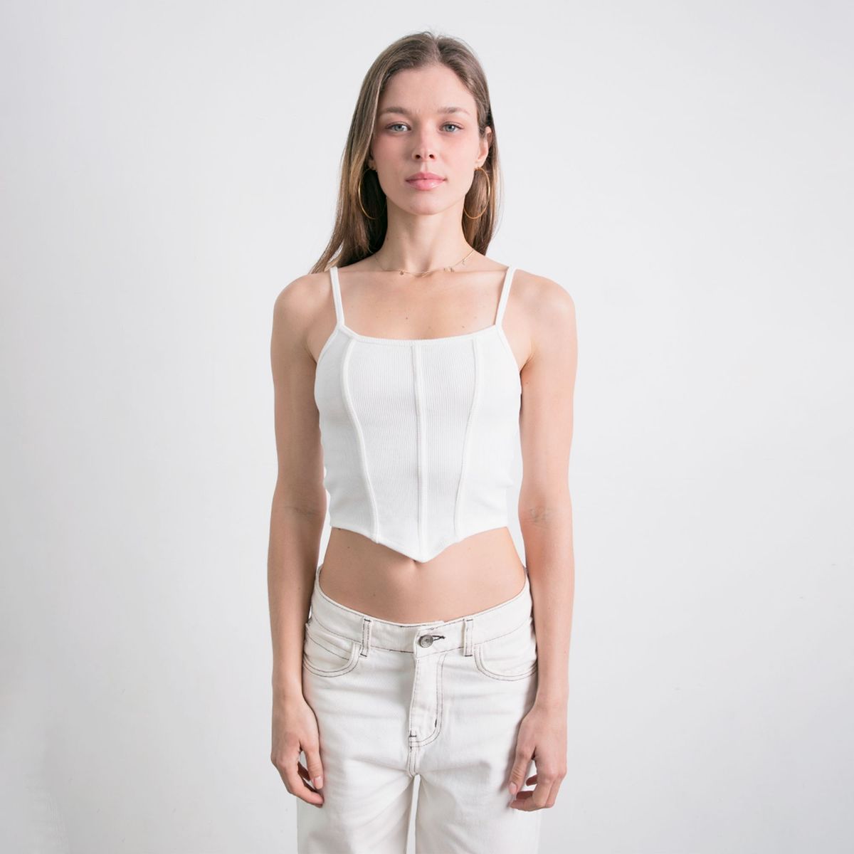 DESIRE - Top Bustier Rib Desire para Mujer