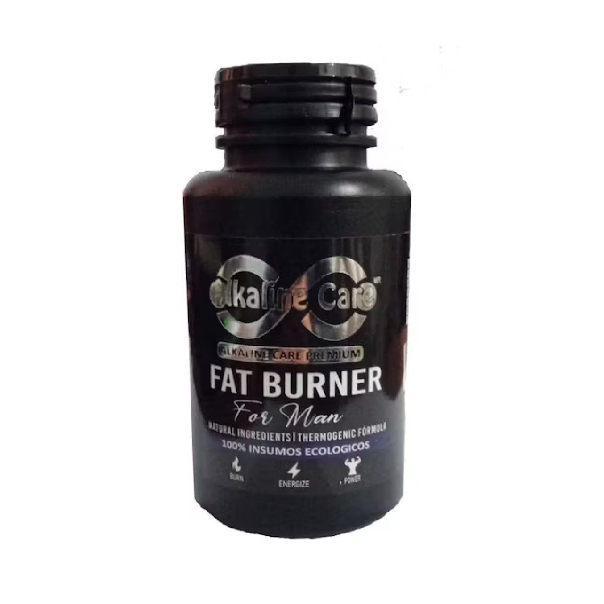 ALKALINE CARE - Natural Fat Burner for Men (Quema Grasa Natural 100 Cápsulas)