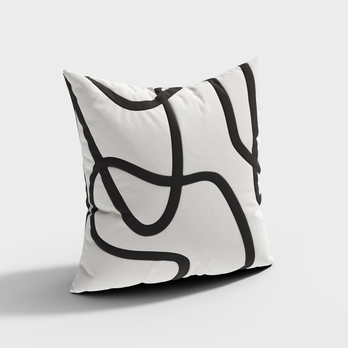 GENERICO - Funda Minimalista Home Lazos Negros 40 X 40 Cm