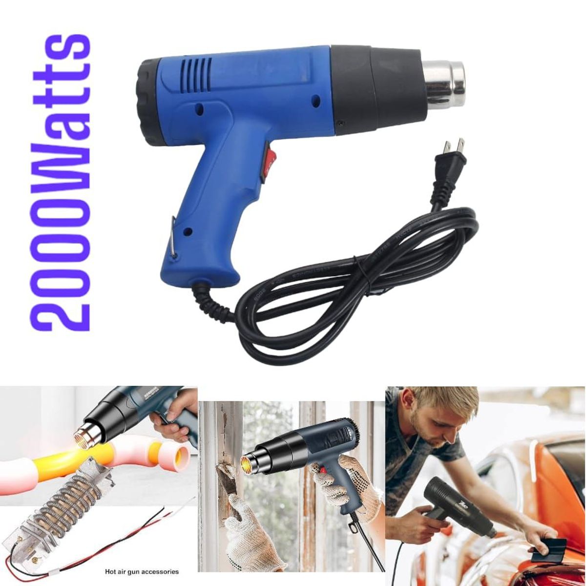 OEM - Pistola de Calor de Viento de Aire Caliente de Doble Temperatura 1500W