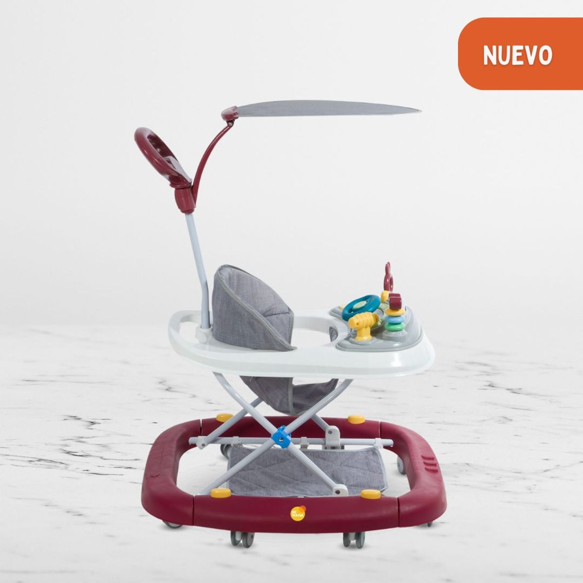 EBABY - Andador Mecedora 4 en 1 para Bebés «LUA» Red
