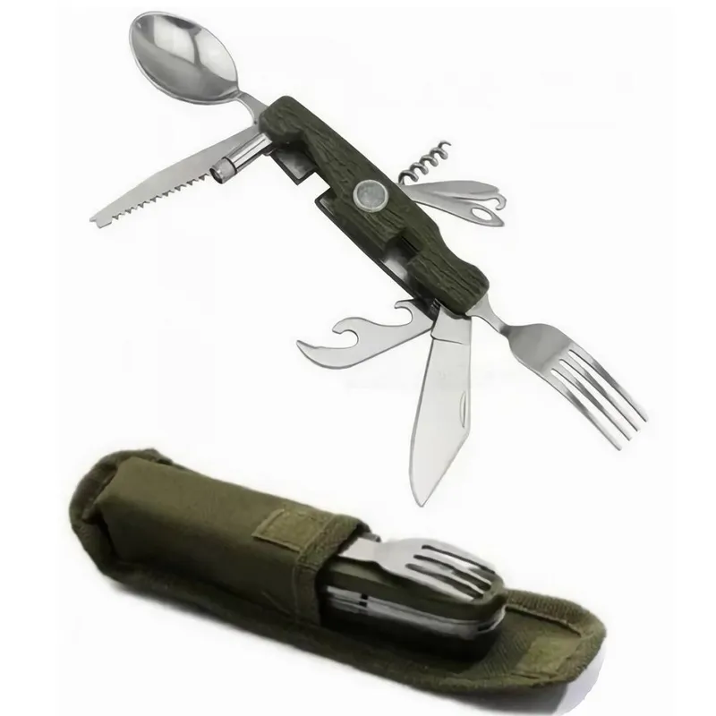 GENERICO - Herramienta Multiuso Plegable Para Camping 11 en 1