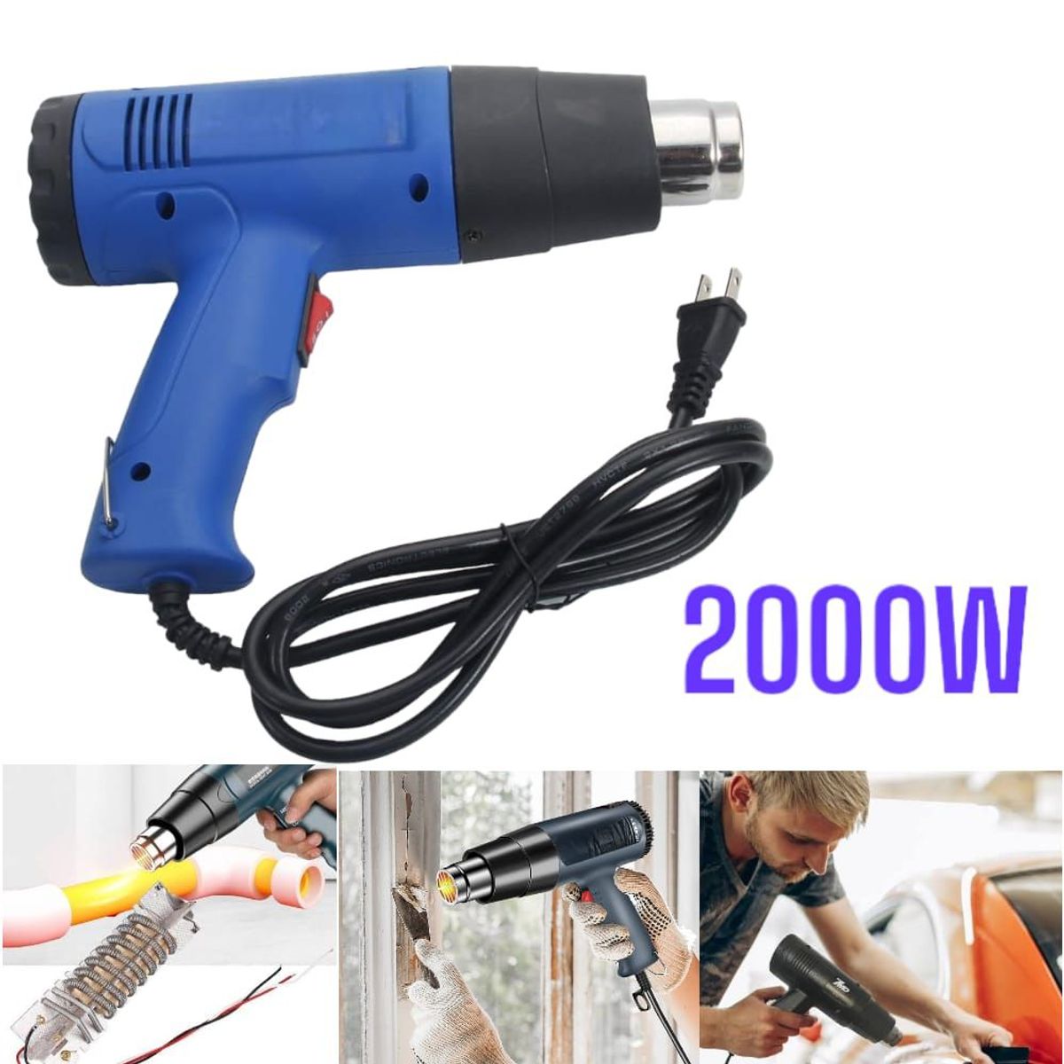 OEM - Pistola de Calor de Viento de Aire Caliente de Doble Temperatura 1500W