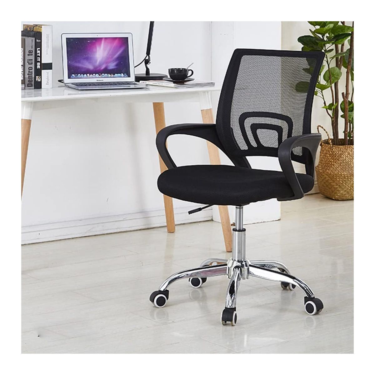 GENERICO - Silla De Oficina Escritorio Ergonómica Ejecutiva Negra