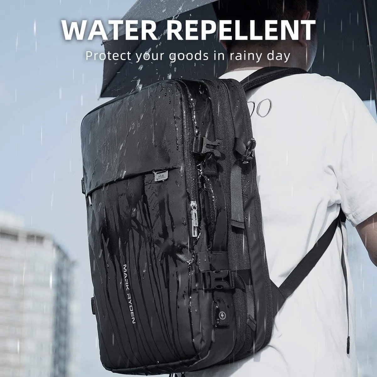 MARK RYDEN - Mochila Mark Ryden Modelo Travel Expandible Viajera MR8057