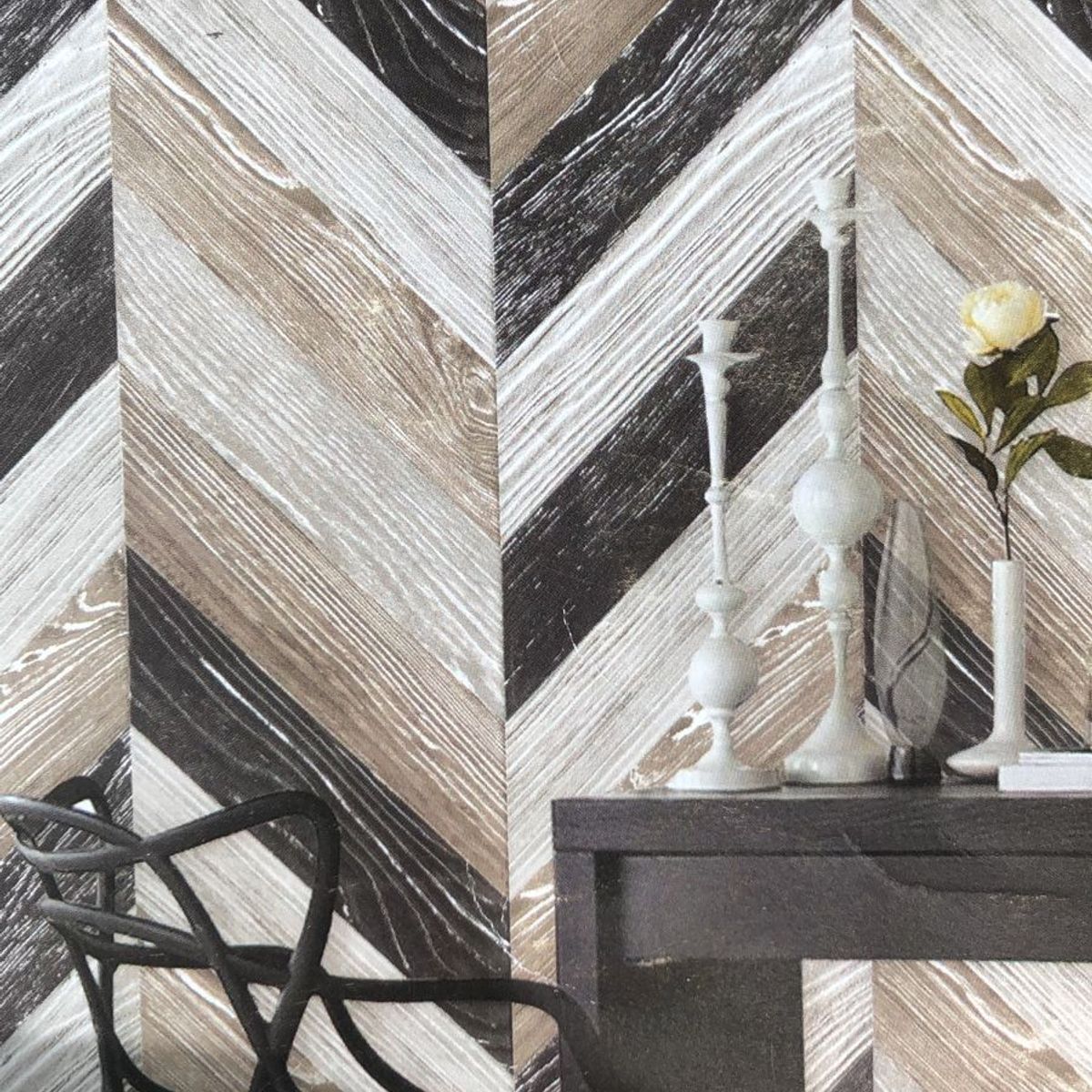 GENERICO - PAPEL TAPIZ GEOMETRICO 0.53 X 10 M PARA PARED