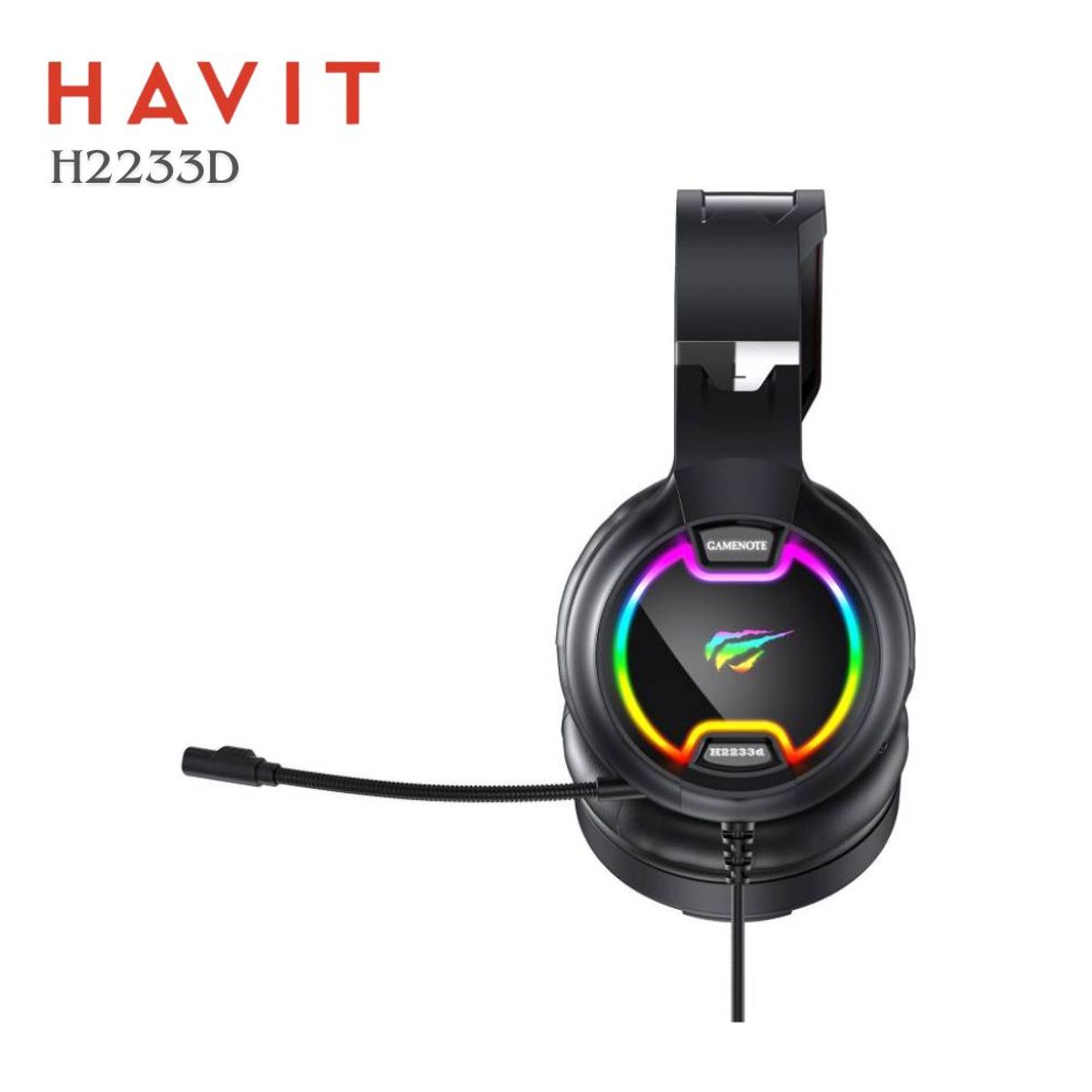 HAVIT - Audífono Gamer HAVIT Gamenote H2233D Graves Potentes e Iluminación RGB