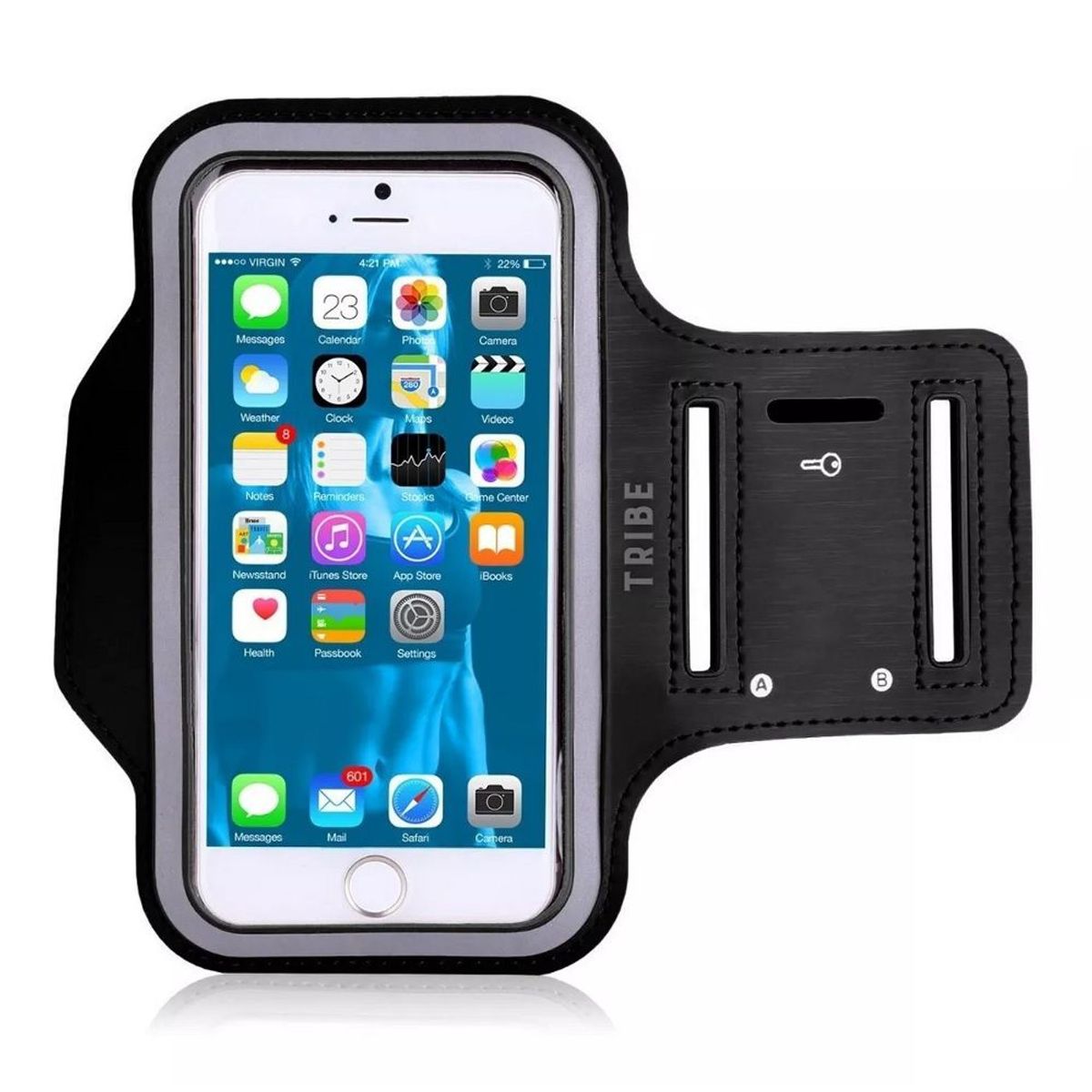 GENERICO - Banda Brazalete Deportivo para Smartphone hasta 6 Pulgadas