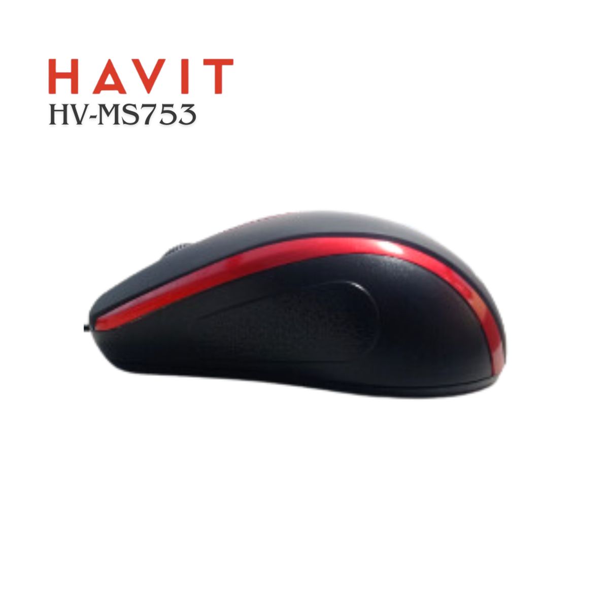 HAVIT - Mouse Alámbrico HAVIT HV-MS753 Sensor Óptico con conector USB - RDBK