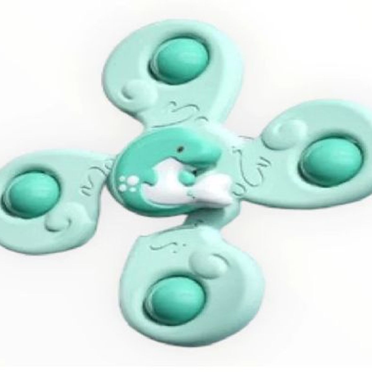 GENERICO - Spinner para bebé con 4 ventosas Delfin