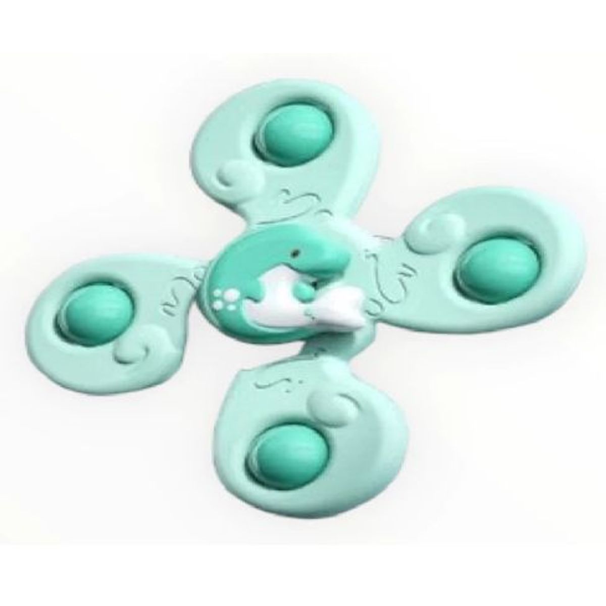 GENERICO - Spinner para bebé con 4 ventosas Delfin