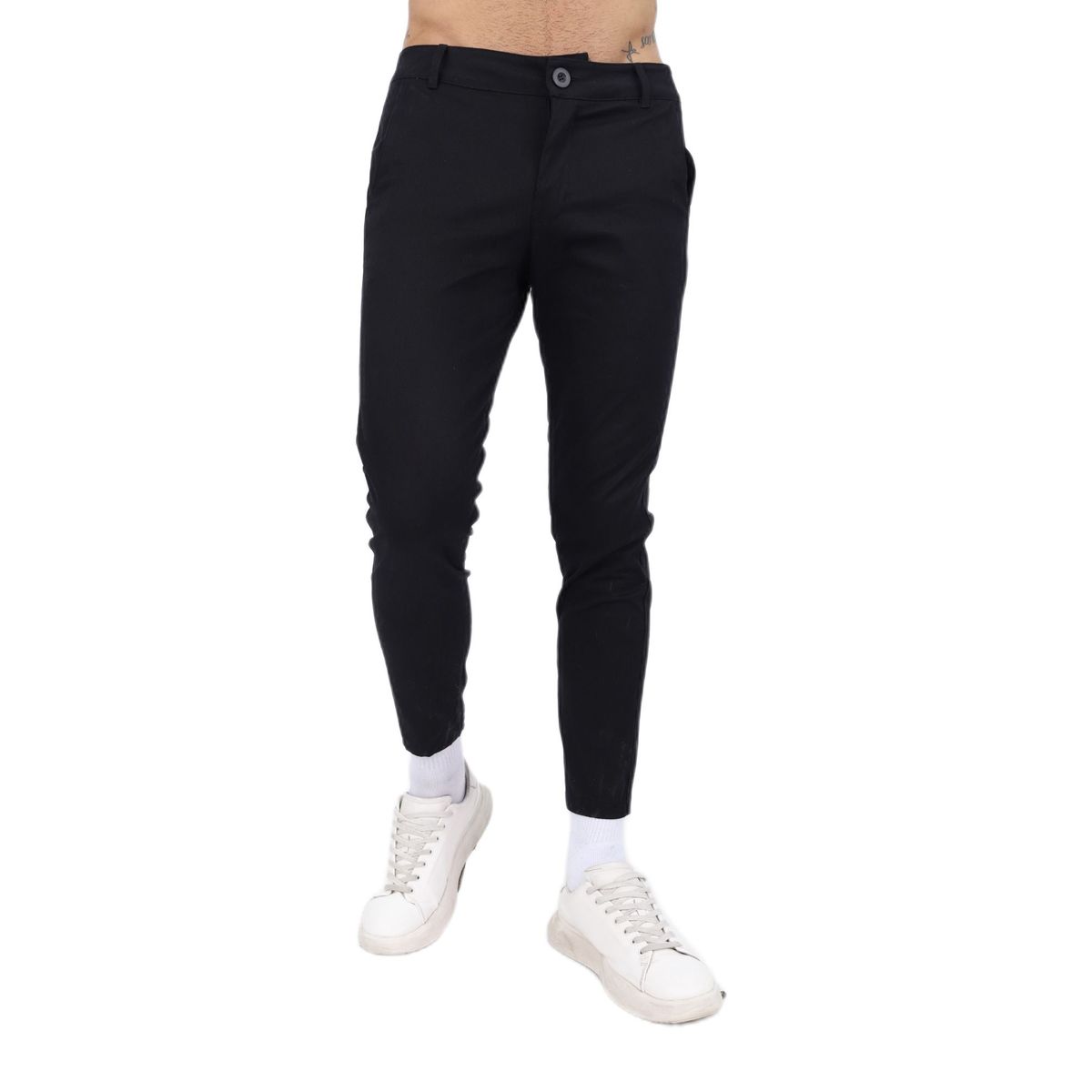 J JERAOUS - pantalón JERAOUS drill strech Negro