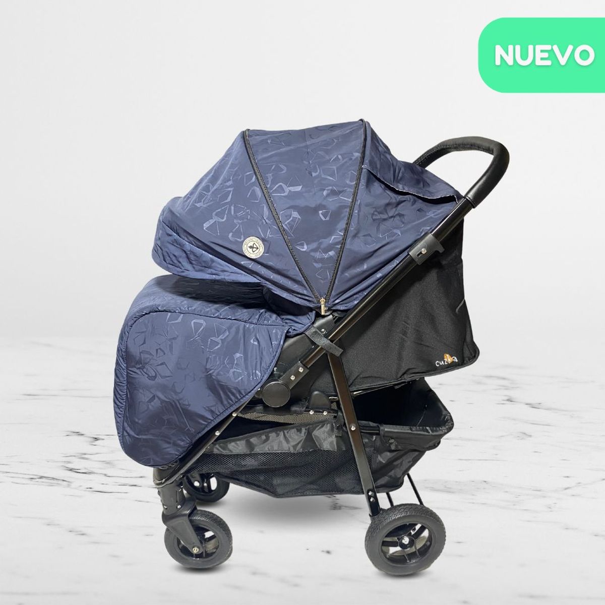 BABY HAPPY - Coche Cuna de Lujo «NEW VALENCIA» Graffiti Blue