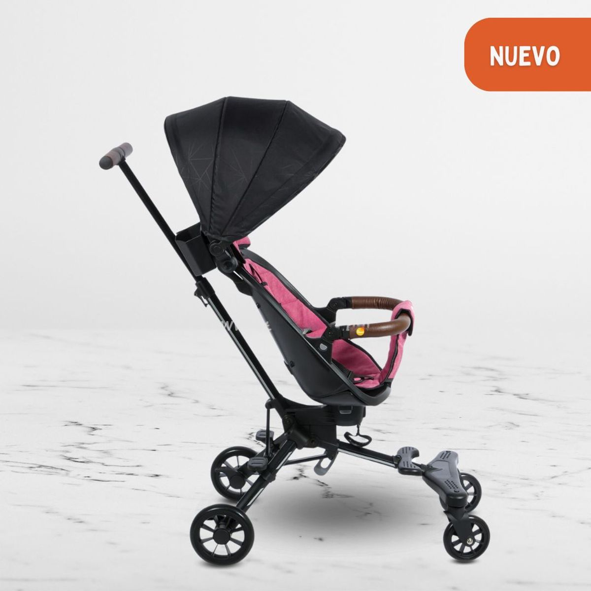 EBABY - Coche Plegable Giratorio 360º «EASY TRAVEL» Pink