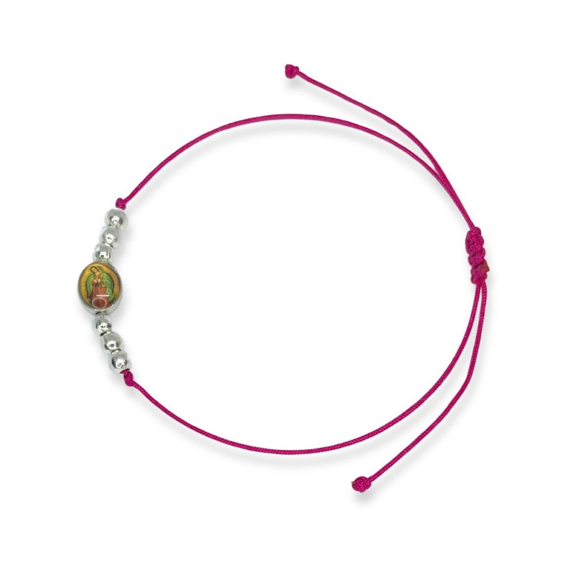 SANTORAL - Pulsera Virgen de Guadalupe Fucsia - Bijoutería