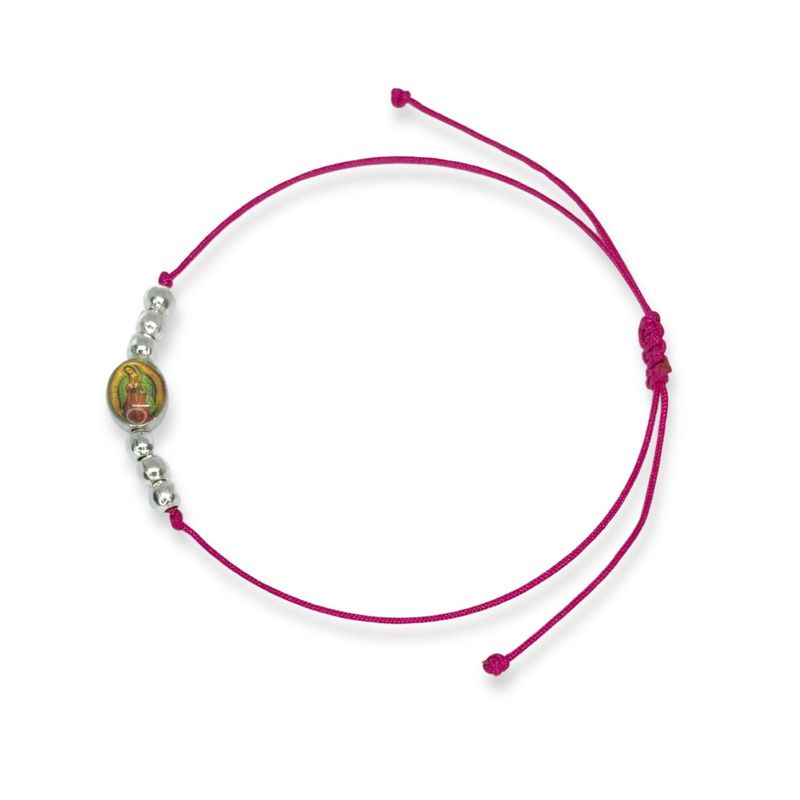SANTORAL - Pulsera Virgen de Guadalupe Fucsia - Bijoutería