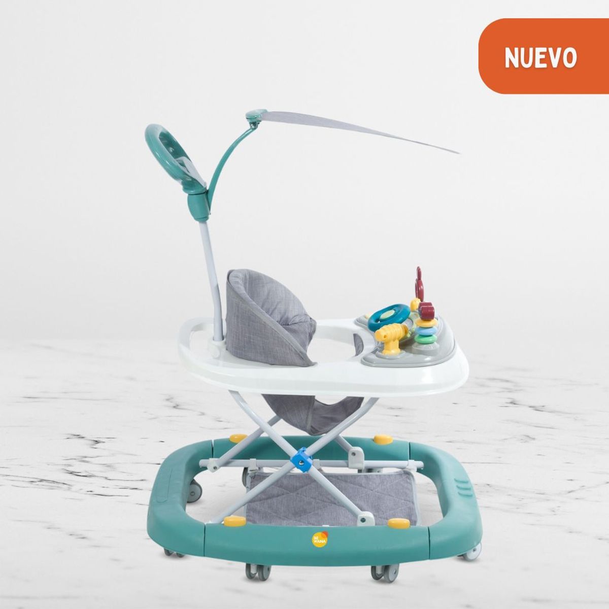 EBABY - Andador Mecedora 4 en 1 para Bebés «LUA» Green