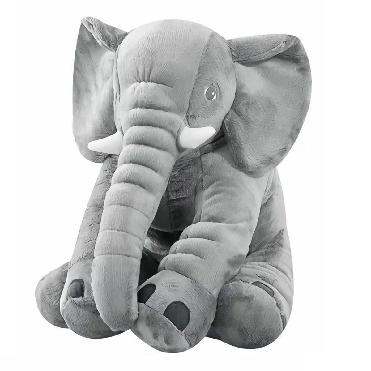 GENERICO - Peluche Almohada Diseño de Elefante 60 CM Color Gris