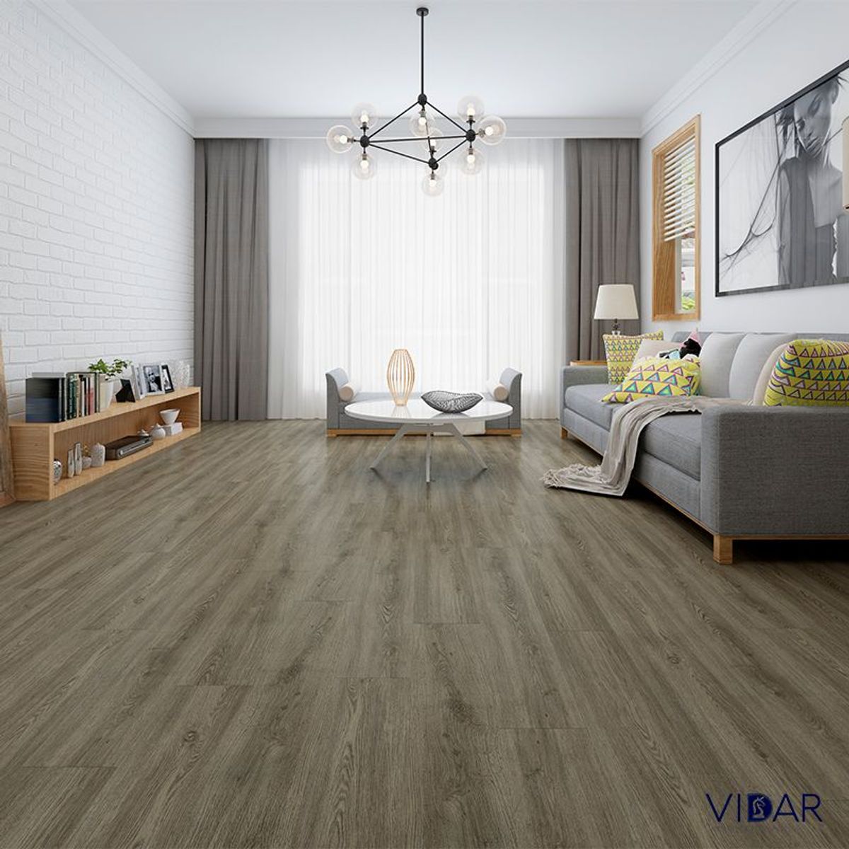 VIDAR - PISO SPC ASH GRAY 5.5 MM - VENTA POR CAJA 2.65 M2