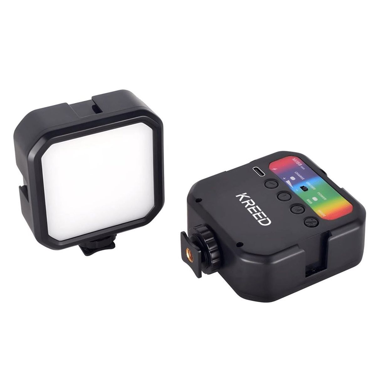 KREED - Luz LED RGB Recargable para fotografía con control MJ88
