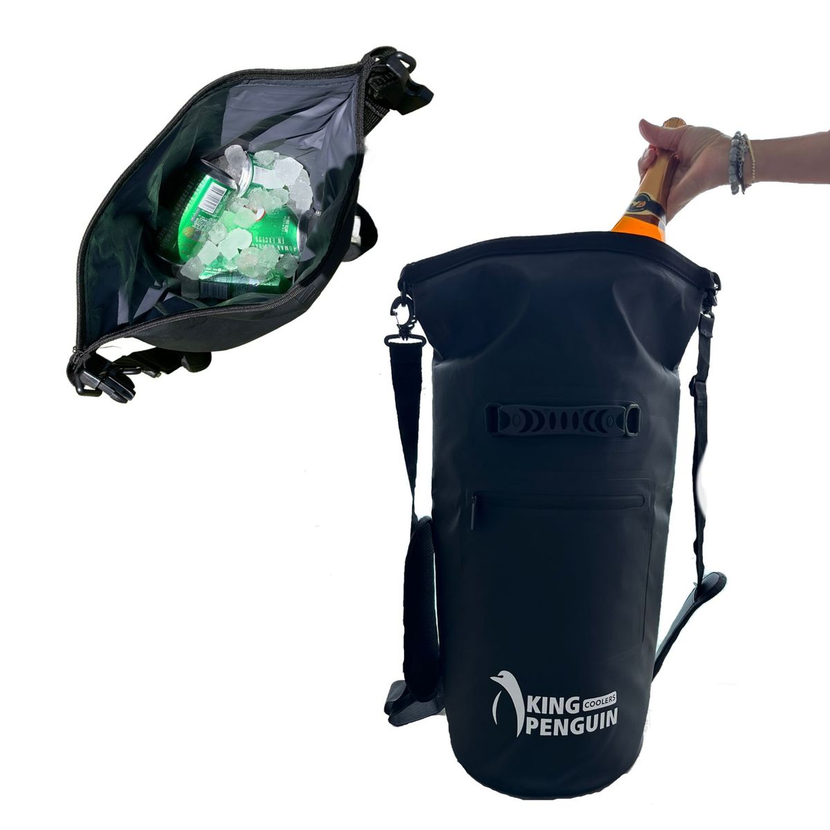 KING PENGUIN - KING PENGUIN Cooler Mochila Plegable de 20L uso dual cooler + dry-bag