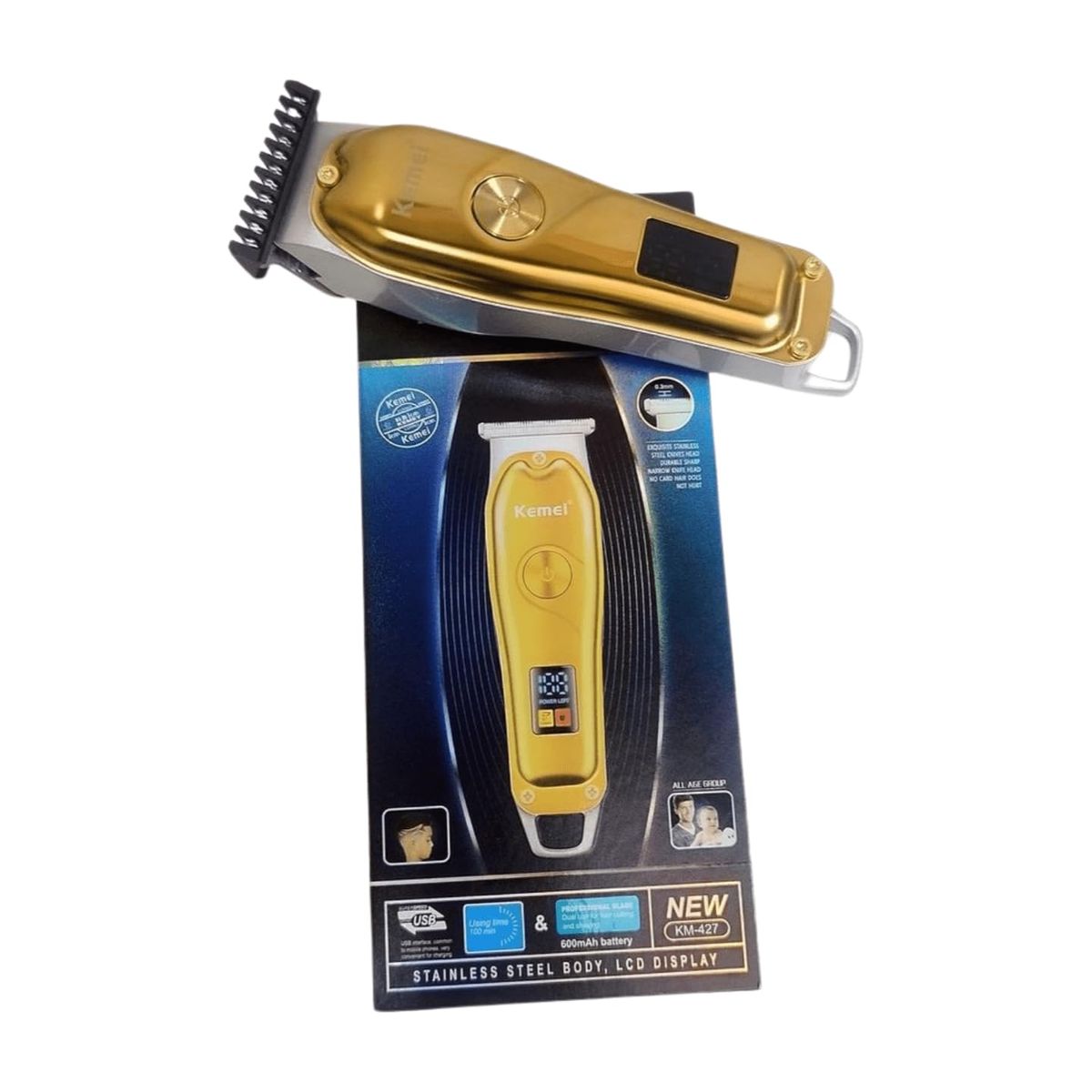 OEM - Cortadora de Cabello Inalambrica Profesional Kemei KM-427