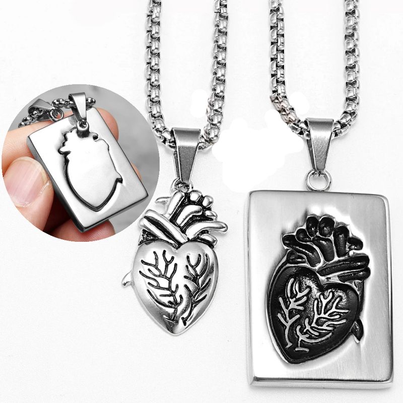 GENERICO - Collar De Pareja De Corazon Mi Otra Mitad Acero Inoxidable