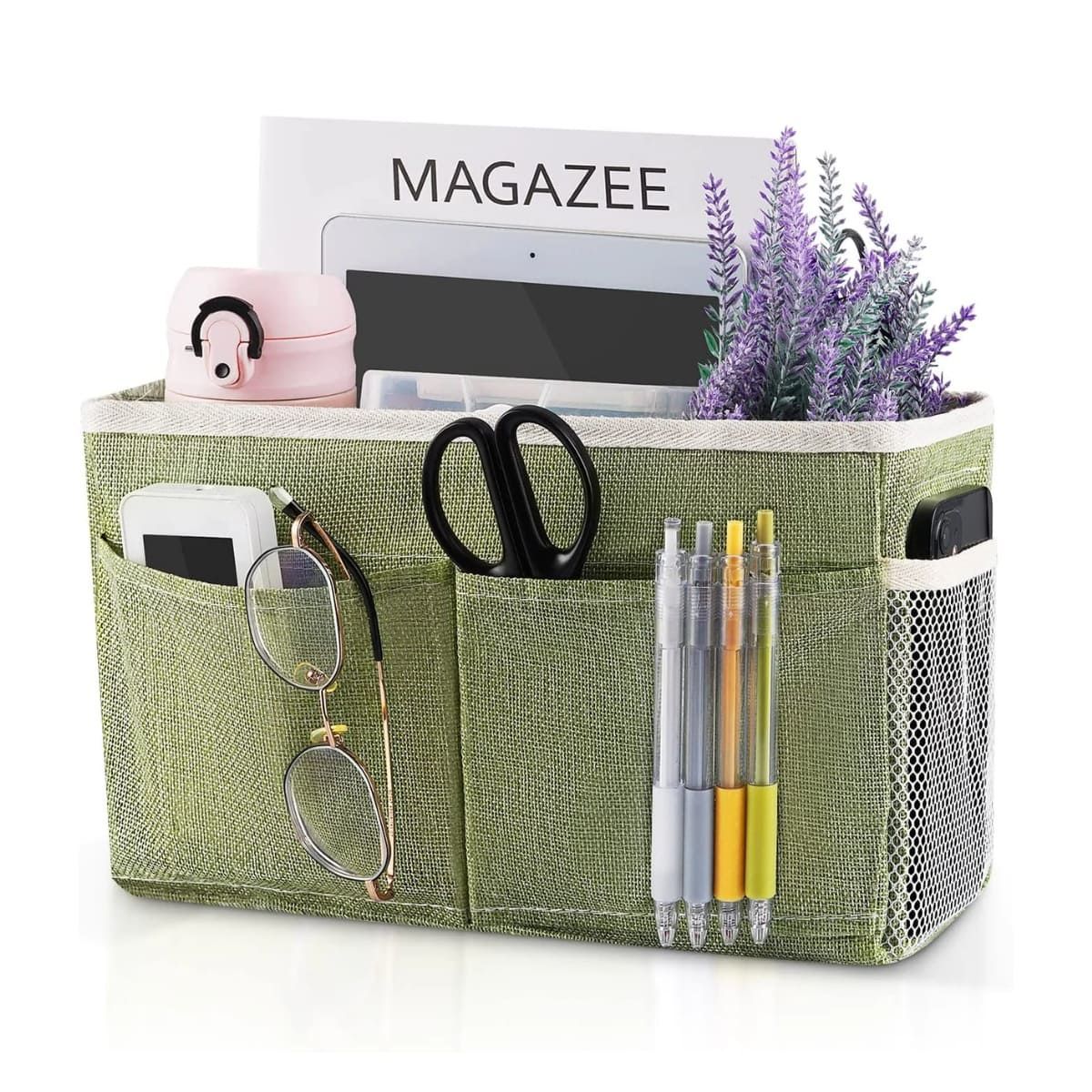 ELMEJORPRECIO - Organizador Colgante con Bolsillos Multiuso Verde