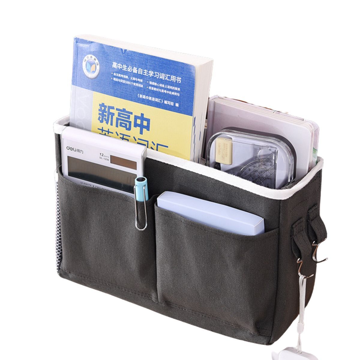 ELMEJORPRECIO - Organizador Colgante con Bolsillos Multiuso Negro