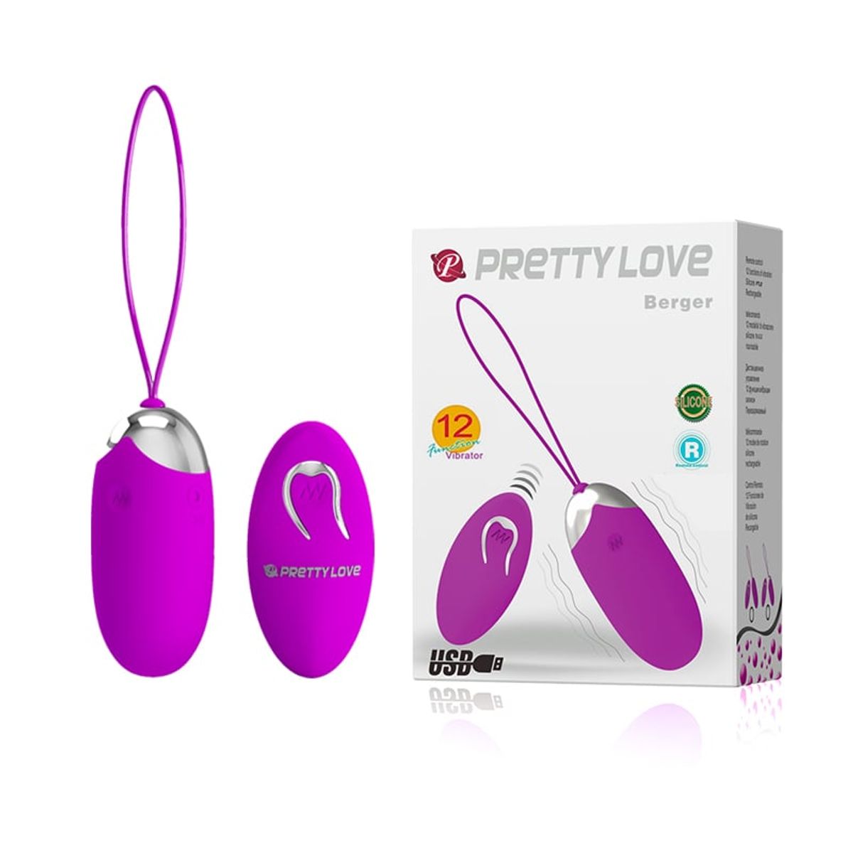 PRETTY LOVE - Huevo vibrador inalambrico Pretty love Berger