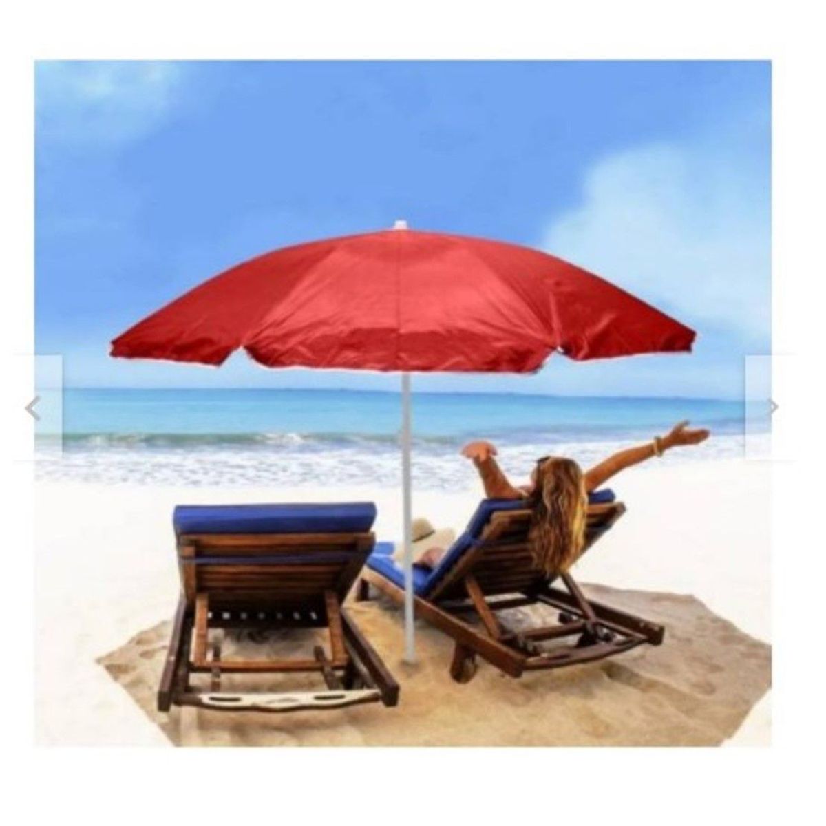 GENERICO - Sombrilla Plegabke Extragrande 210cm protección UV Funda